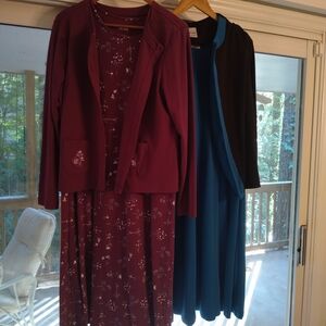 (2) Women's 2pc Dress & Cardigan Set By BLAIR